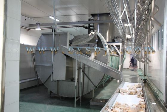 Qualità Macchine per il raffreddamento a vite a spirale per impianti di trasformazione di pollame Fabbrica